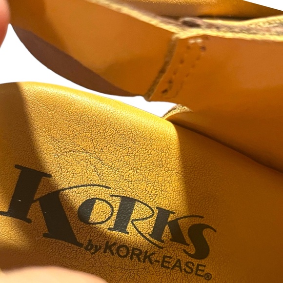 Kor-Ease Studded Peep Toe Wooden Clog Sandals Size EU 36.5/US 6 - Picture 3 of 6